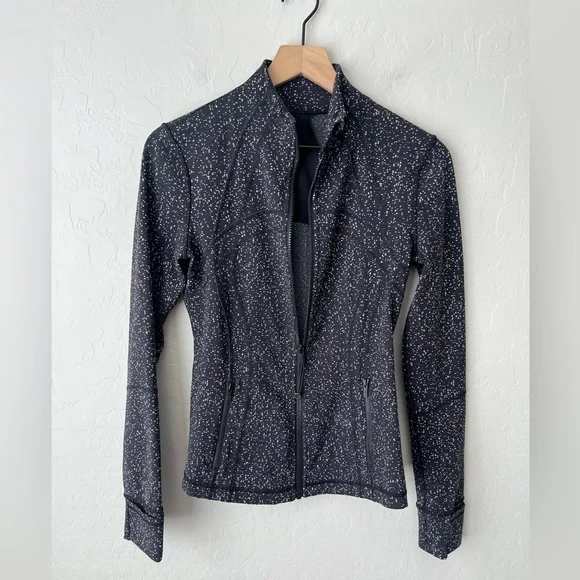 Lululemon define jacket black white dot 6
